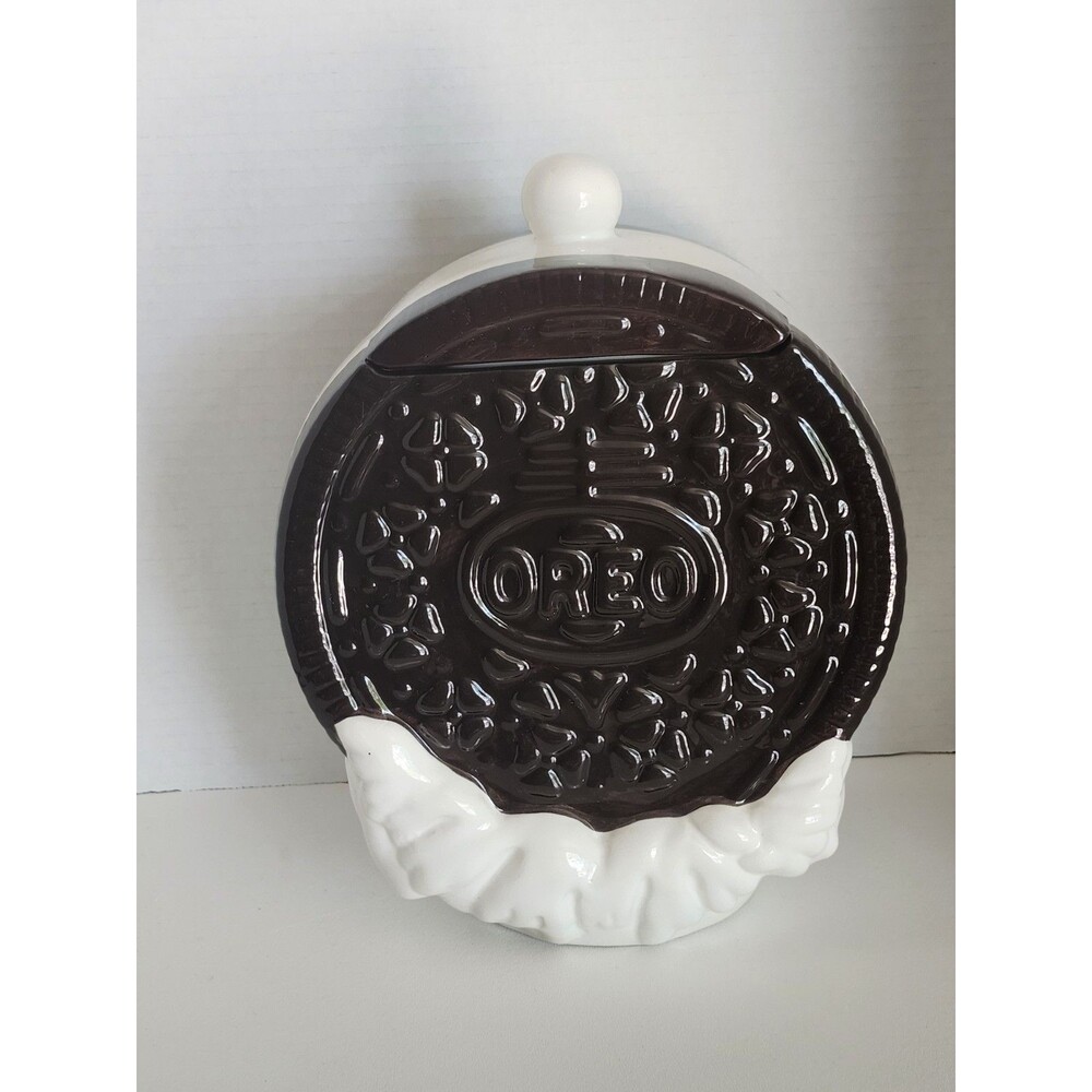 Vintage Houston Harvest Oreo Cookie Jar Nestle Oreo Shaped Third in Series